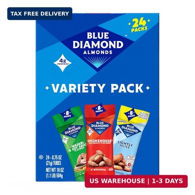 Blue Diamond Almonds Snack Nut Variety Pack for Kids, Office, School, On-the-go,