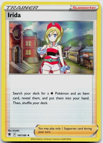 Irida 147/189 SWSH10: Astral Radiance POKEMON TCG Holo Rare