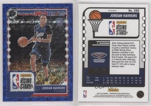 2023 NBA Hoops Premium Stock Blue Disco Prizm /99 Jordan Hawkins #288 Rookie RC