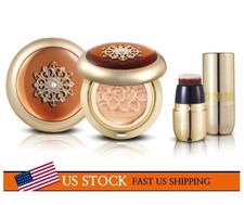 THE WHOO Essence Cushion Foundation 23 Beige 15g  15g Refill  Brush  Pouch