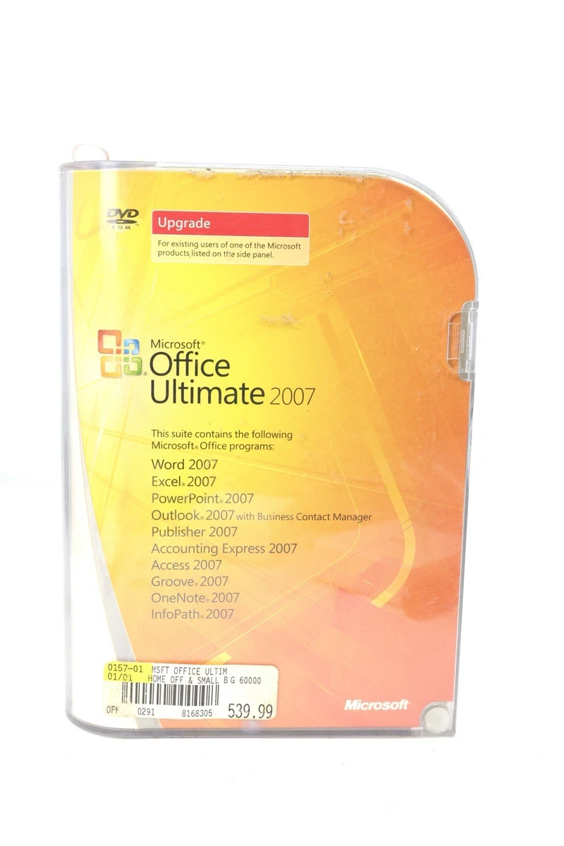 Microsoft Office 2007 Student Pro Home Student OPK Master Kit - Neuf Scellé