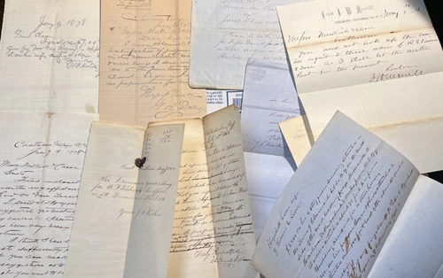 Lot of 15 Handwritten New York Legal Letters 1863-1887