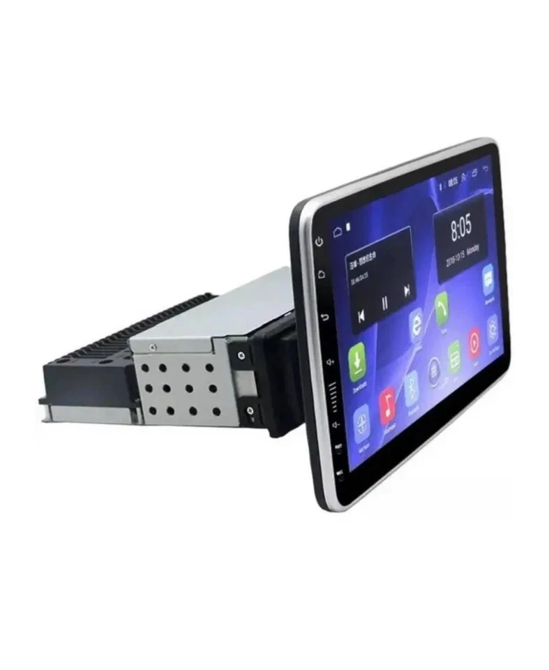 AUTORADIO 1 DIN ANDROID CON SCHERMO ESTRAIBILE DA 10" CARPLAY GPS WIFI 4GB+64GB - Immagine 3 di 4