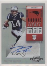 2018 Panini Contenders Optic Rookie Ticket Auto Braxton Berrios #169 Auto 3c4
