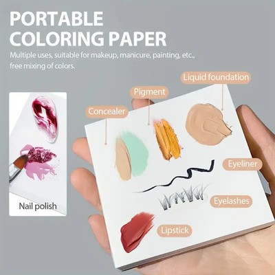 Einweg Make-Up Mischpalette Papiere Foundation Concealer Farbstreifen Set