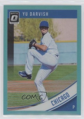 2018 Panini Donruss Optic Aqua Prizm 64/299 Yu Darvish #99 08jk