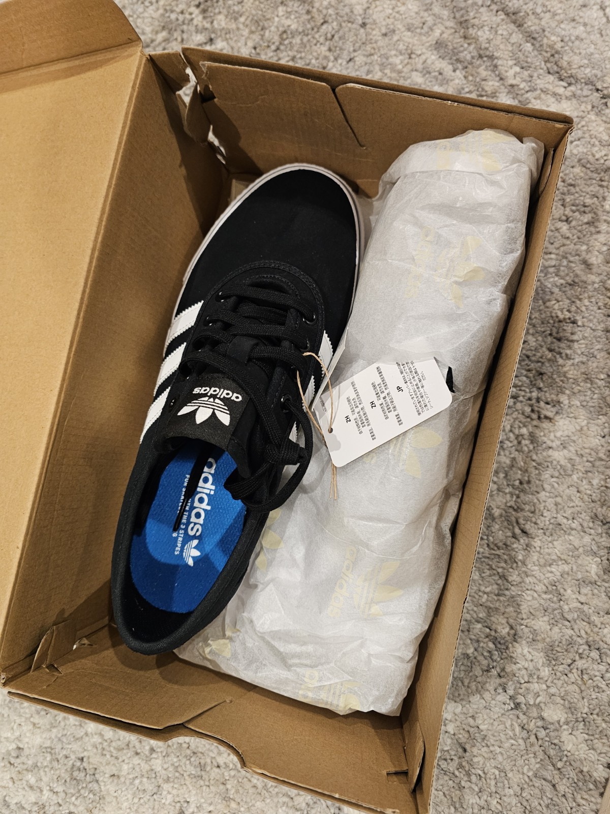 Mens Size 9,5 Men 10  Women Adidas Skateboarding Shoes Black