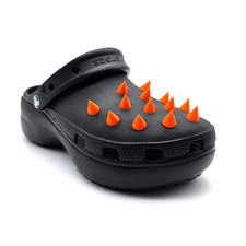 Croc Spike Shoe Charms Custom Orange 26pc set punk Party Costume cosplay
