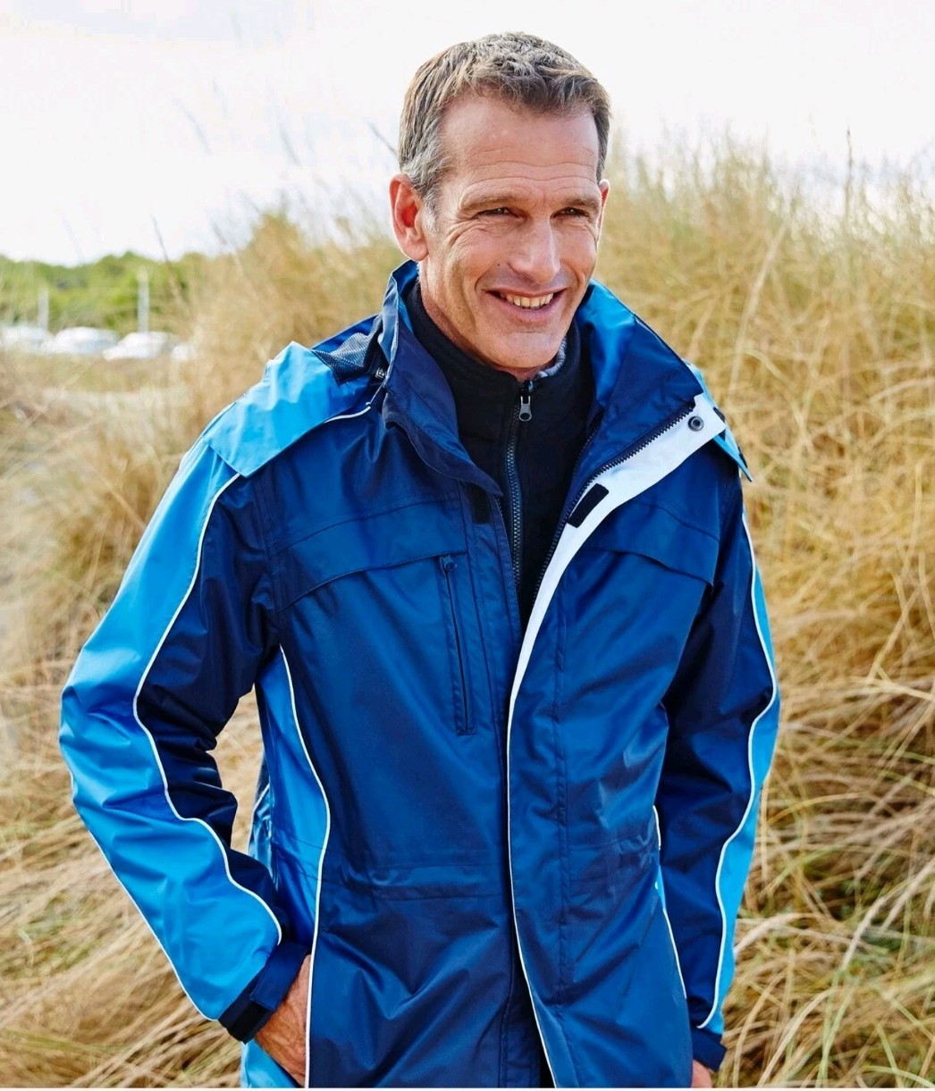 Snowdonia 3 in 1 Jacket by Premier Man, Blue, Medium 39/41 - RRP £99
