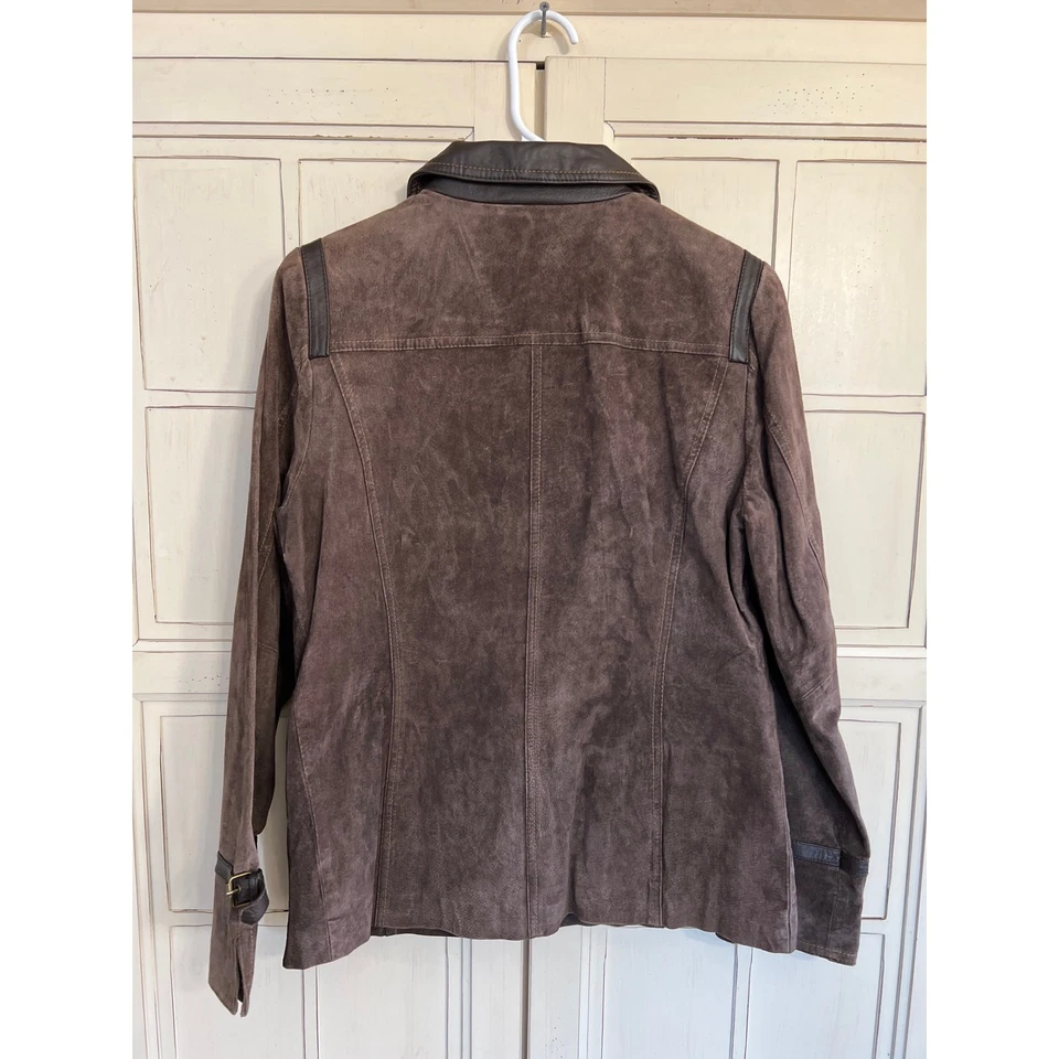 Bradley Bayou Chaqueta Gamuza Marrón Talla Pequeña Foto 3 de 4