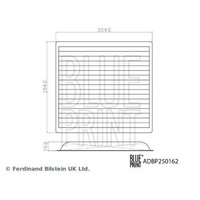Blue Print ADBP250162 Filter, Innenraumluft FüR BYD
