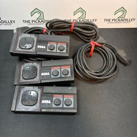 Sega Master System Power Base w/ 5 games + 3 Controllers + 3 Joysticks -Untested