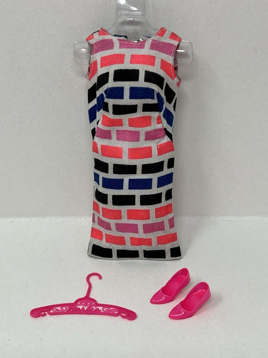 Barbie風 レトロポップ 古着 ワンピース Vintage Barbie “Belle” Orange Dress & Japan Closed Toe Heels