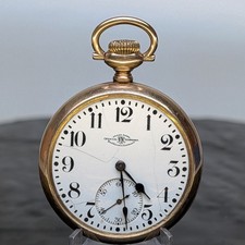 Ball-Hamilton 999N Railroad Pocket Watch 1919 16s 23 J Adj. Lever Set GF Runs