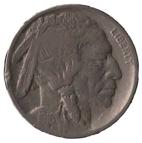 1916 USA Buffalo Nickel 5 Cents Coin – Indian Head