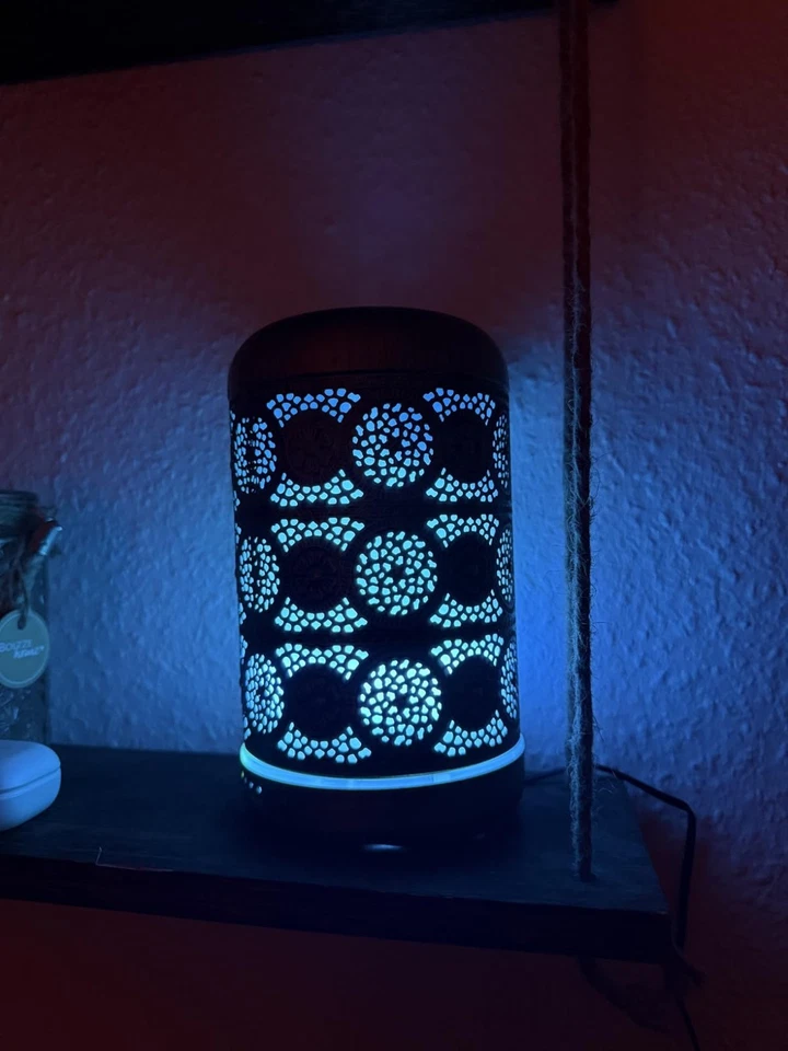 Aroma Diffuser 100ml Metall Duftlampe Raumduft ätherische Öle Yoga Büro - Bild 4 von 4