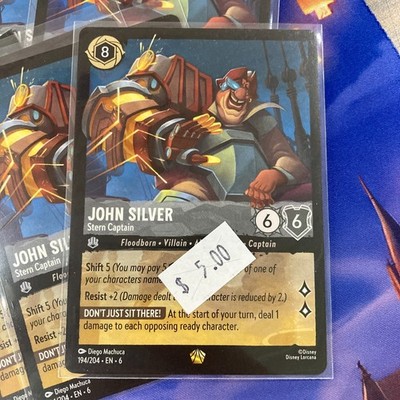 John Silver Stern Captain Azurite Sea 4x x4 Lorcana Playset