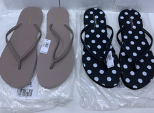 Lot of 2 Old Navy Womens Shoe Size 9 Multicolor Classic Flip Flop Sandals NWT