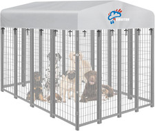 10X10Ft Outdoor Dog Kennel Replacement Cover, Heavy Duty 600D Oxford Fabric with