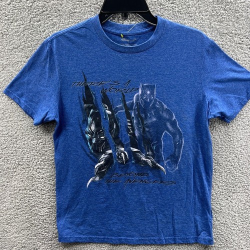 T-shirt Marvel Black Panther Disney Beyond Avenger uomo piccola grafica blu S