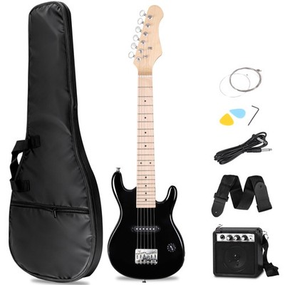 30'' Electric Guitar Kid Beginner Guitar with 5w Amp Case Accessories Pack Black