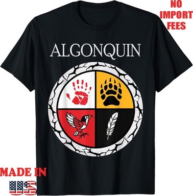 Algonquin Tribe Native American Medicine Wheel Kid Adult Gildan Tee
