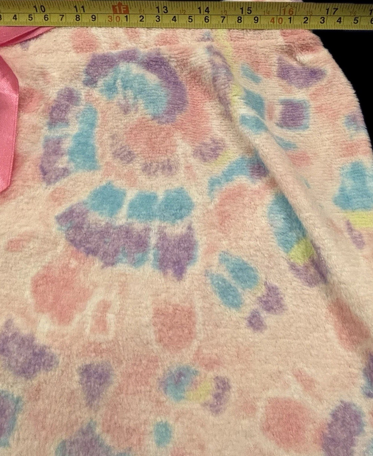 Women's Size Large Bobbie Brooks Pajama Pants Colorful Tie Dye Pastels Plush EUC