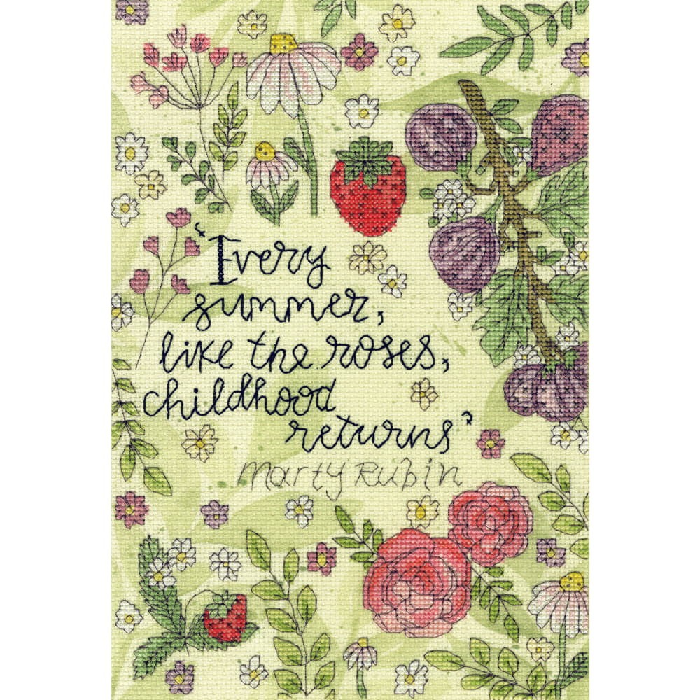 Bothy Threads counted cross stitch kit ""Roses Of Summer"", XCC3, 18x27cm