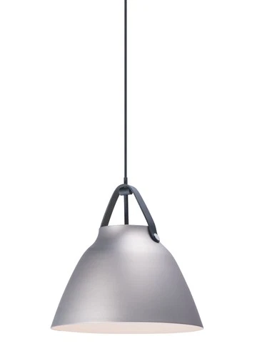 Black   Brushed Platinum One Light Pendant from the Nordic Collection - Picture 2 of 2