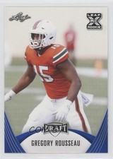2021 Leaf Draft Blue Greg Rousseau Gregory Rousseau #39 0sf1