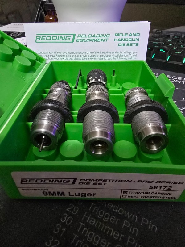 REDDING 9MM Competition-Pro Series-Carbide 3 Die Set-58172