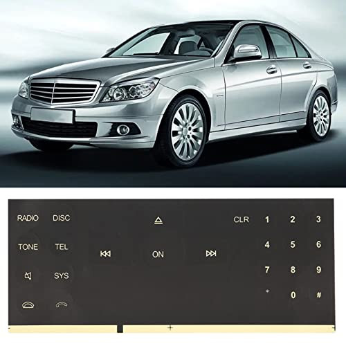 Auto Radio Knopf Abdeckung Aufkleber für Benz C E GLK W Klasse 2008-2014, Auto - Bild 7 von 7
