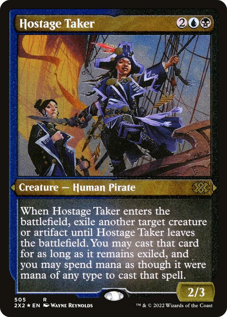 Hostage Taker (Foil Etched) #505 *Foil* (NM) Double Masters 2022 (2X2) MTG