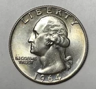 1964-D 25C Washington Quarter Higher Grade 90% Silver
