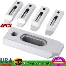 4PCS CNC Wire EDM Fixture Board Stainless Jig Tool Fits Clamping 70mm M8 Screw！！