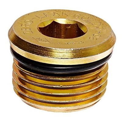 Moroso 97006 Replacement Magnetic Drain Plug, 3/4-16 (#8AN) Thread, Gold 
