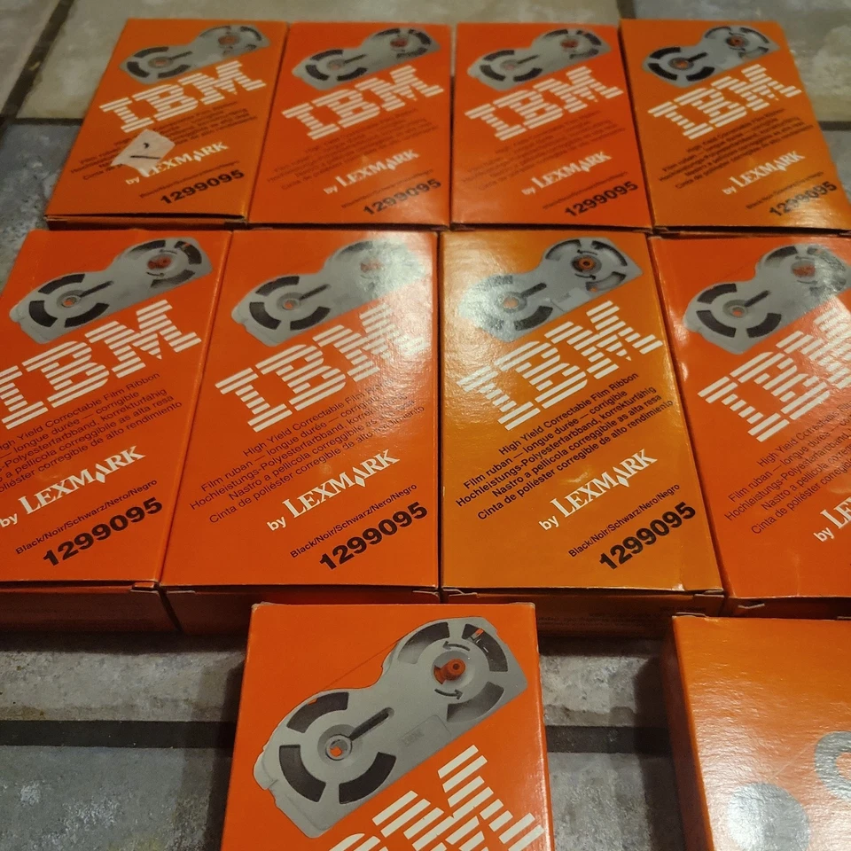 NEW LOT Of 9 IBM High Yield Correctable Film Ribbon #1299095 - Image 2 of 3