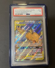 PSA 1 Raichu Alolan Raichu GX #221 Pokemon Unified Minds Low Pop Rare Card  on eBay