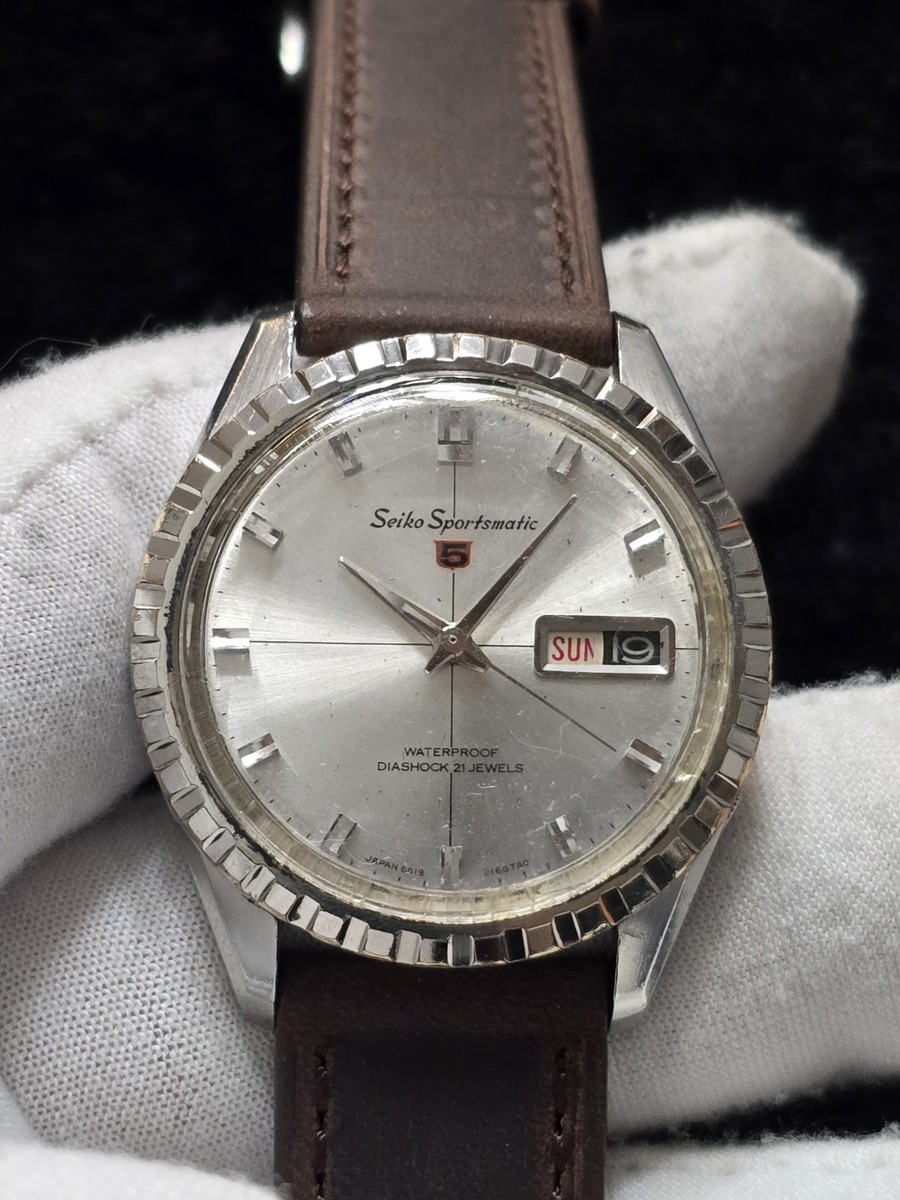 Vintage 1965 SEIKO Sportsmatic 5 21 Jewel Automatic 6619-8100
