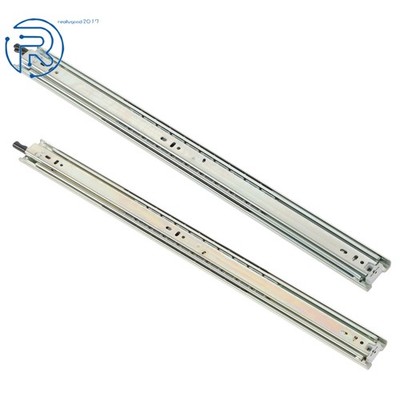 1 Pair 24 Inch With Lock Heavy Duty Drawer Slides 150 Lbs Extension Rails Rail