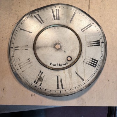 Antique Vintage Seth Thomas Winding Wall Clock Face Pan PARTS REPAIR