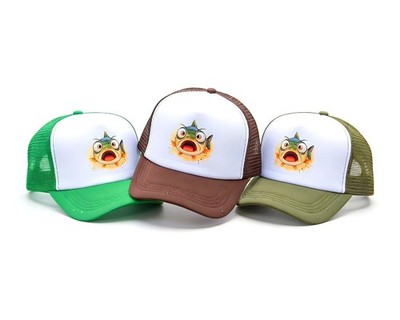 Fish Juice  Scared Fish  Trucker Hat Funny Fishing Cap Mesh Snapback - 3 colors