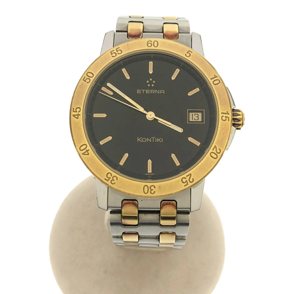 △Eterna Kontiki 1100.47 デイト クォーツ メンズ腕時計 Eterna Rubber Band Wristwatches for sale | eBay