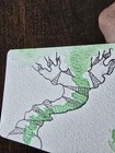 ACEO Original Art by SY Tree Green Leaves Fantasy Whimsical Series Glitter  — photo 2