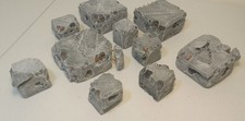 Miniature Terrain-2" tall 2"  2" and 4"  4" CONCRETE RUINS set for Wargaming