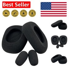 Black B450XT Replacement Ear Cushions - Comfort Upgrade for BlueParrott Headsets