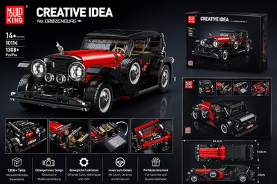 Mould King Creative Idea No. 002ZENBURG 10114 1308+ Teile beweglich 14+