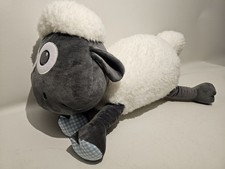 21.5  Large Shaun The Sheep Laying Down Plush Aardman AnimationS Stuffed Toy NWT