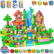 SKTMYY Magnetic Blocks-Volcano and Dinosaur Toys Magnetic Buildin