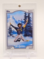 JACKSON CHOURIO 2025 TOPPS X BOB ROSS HAPPY MISTAKES THE JOY OF BASEBALL Q3735